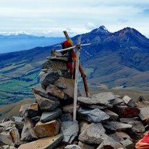 Summit of Corazon with the two Ilinizas